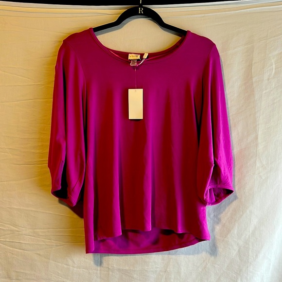 Plumbay: Pink: Women’s long sleeve shirt: size M- new with tags - Picture 1 of 3